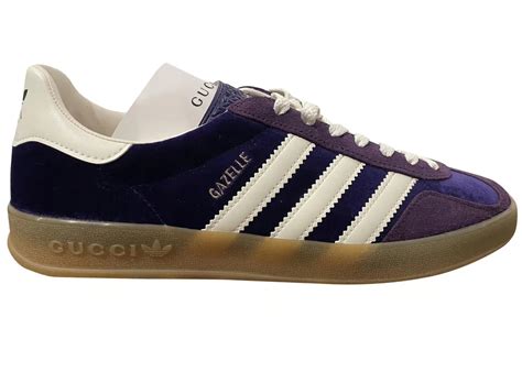 purple gucci gazelles|adidas x gazelle purple velvet.